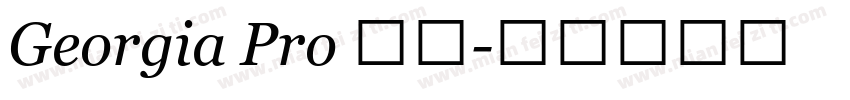 Georgia Pro 粗体字体转换